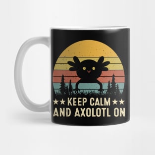 Keep Claim And Axolotl On Retro Mug